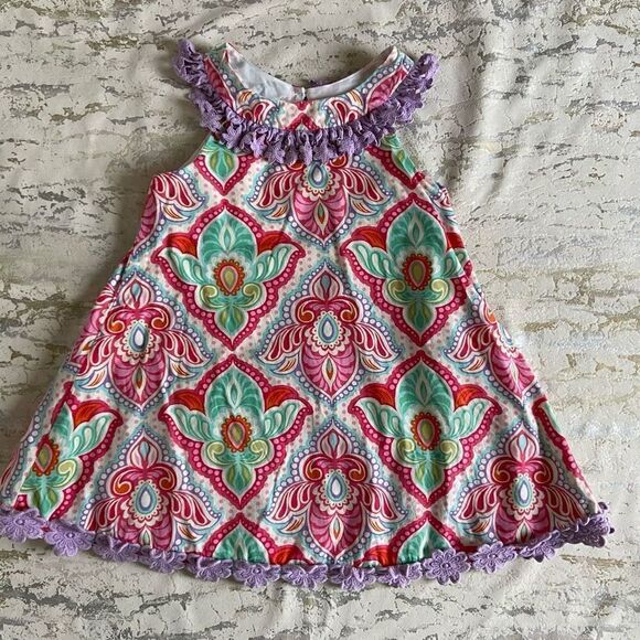 Counting Daises  Groovy 60s retro print dress - Picture 2 of 9